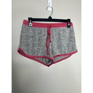 Grayson Threads Gray and Pink Cozy Comfortable Sleep Shorts Size XS
